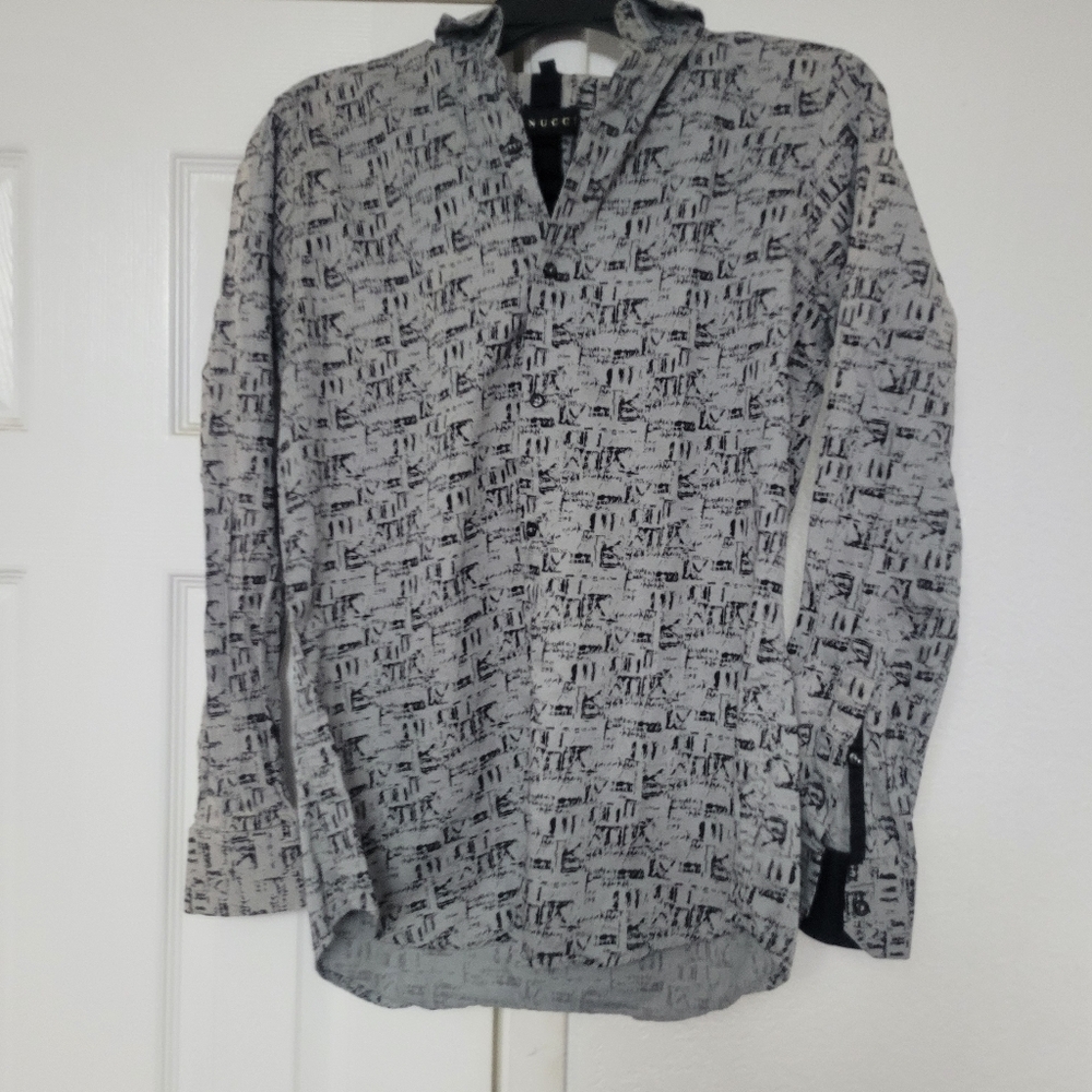 Bonucci gray dress shirt size 38